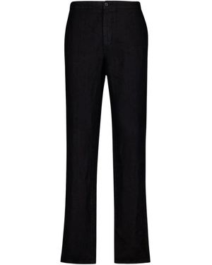 Boglioli Linen Tailored Trousers - Black