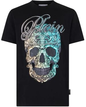 Philipp Plein Skull Baroque Jersey T-Shirt - Zwart