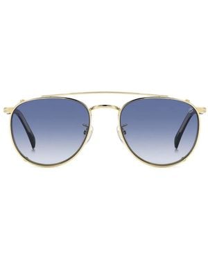 David Beckham Clip-On-Sonnenbrille - Blau