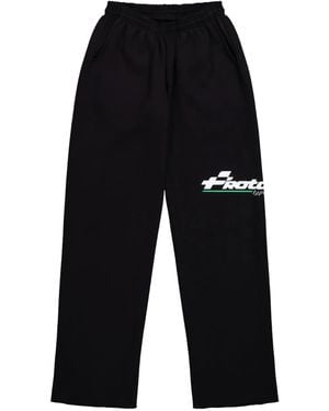 PROTOTYPES Logo-Print Trousers - Blue