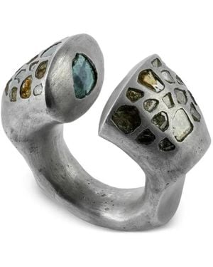 Parts Of 4 Sterling Druid Arc Ring - Gray