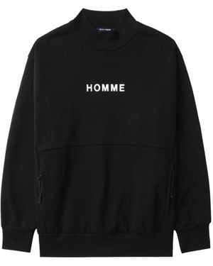 Comme des Garçons Logo-Print Sweatshirt - Black