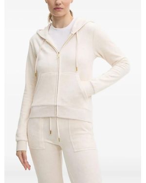 Juicy Couture Hooded Zip Hoodie - White