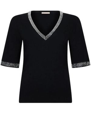 Liu Jo Short Sleeves Sweater - Black