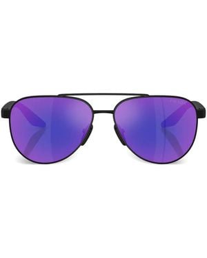 Prada Linea Rossa Pilot-frame Sunglasses - Purple