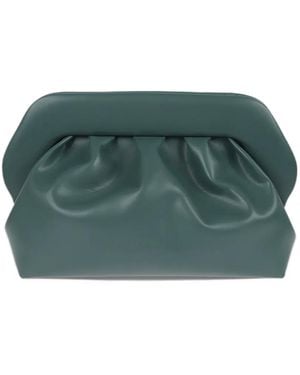 THEMOIRÈ Bios Ruched Clutch Bag - Green