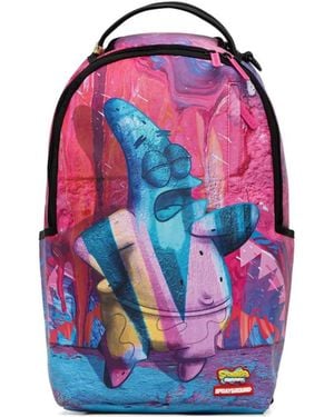 Sprayground X Spongebob Rucksack Mit Patrick-Print - Blau