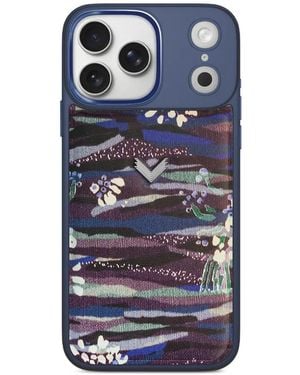 Velante Coque D'Iphone 17 Pro Max En Cuir - Blue