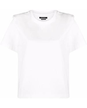 Isabel Marant Zelitos Pleat-Detail T-Shirt - White