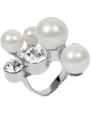Dries Van Noten Ornamented Ring - White