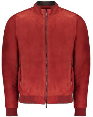 Moorer Plumífero Con Botones - Rojo