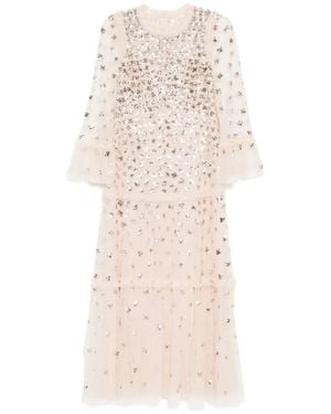 Needle & Thread Glisten Tiered Gown - Natural