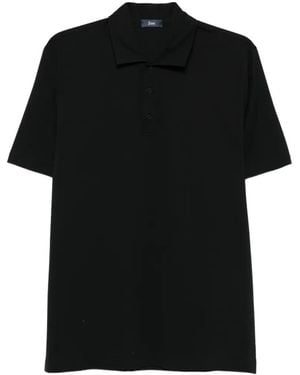 Herno Buttoned Polo Shirt - Black