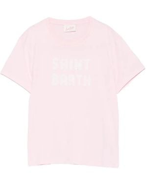 MC2 Saint Barth T-Shirt Emilie À Patch Logo - Pink