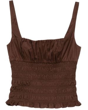 Reformation Jeanette Top - Brown