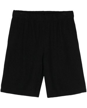 BLUE SKY INN Waffle-Pattern Deck Shorts - Black