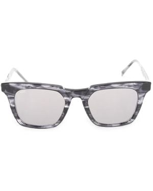 OAMC Marble-Effect Square-Frame Sunglasses - Grey