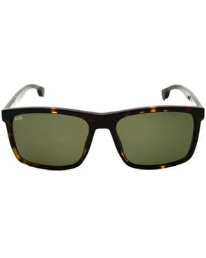 BOSS Square-Frame Sunglasses - Green