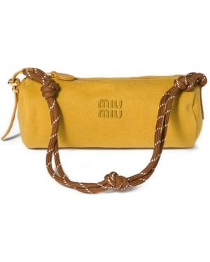 Miu Miu Gabardine Pouch - Orange