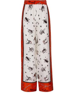 FENDI シルク パジャマ ワイド パンツ