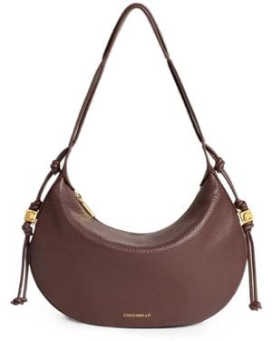 Coccinelle Small Thess Leather Shoulder Bag - Brown