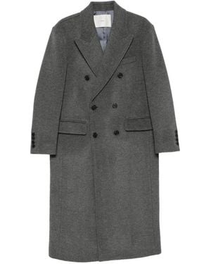 DUNST Double-Breasted Coat - Gray