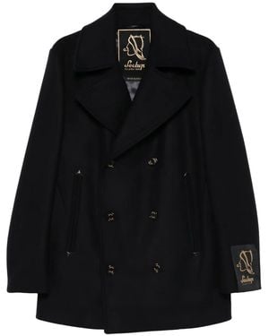 Sealup Buttoned Coat - Black