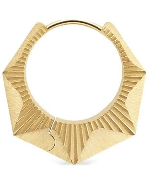 Marie Lichtenberg 18K Geometric Hoop Earring - Metallic