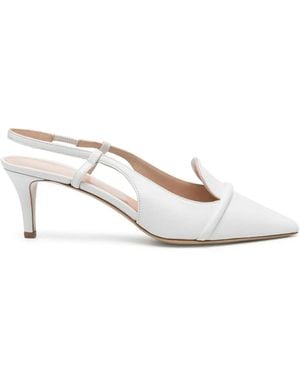 P.A.R.O.S.H. 65Mm Slingback Pumps - White