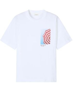 Closed T-Shirt Mit Grafischem Print - Weiß