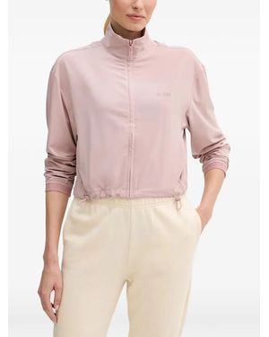 Guess High-Neck Sweatshirt - Pink