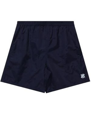Undefeated Logo-Embroidered Swim Shorts - Blue