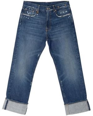 R13 Romeo Cuffed Jeans - Blue