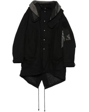JiyongKim X Alpha Industries 'sun' パーカーコート - ブラック