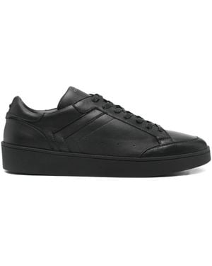 Canali Leather Sneakers - Black