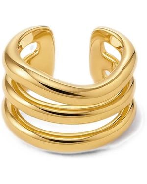 Yoj Arc Triple-Band Ring - Metallic
