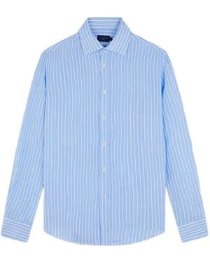 Paul & Shark Long-Sleeve Striped Shirt - Blue