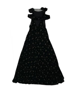 Valentino Garavani Star-Print Cold-Shoulder Dress - Black