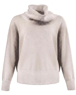D.exterior Long-Sleeve Ribbed-Trim Jumper - White