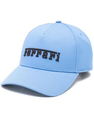 Ferrari Casquette À Logo Brodé - Blue