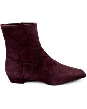 Roberto Festa Leonise Suede Ankle Boots - Purple
