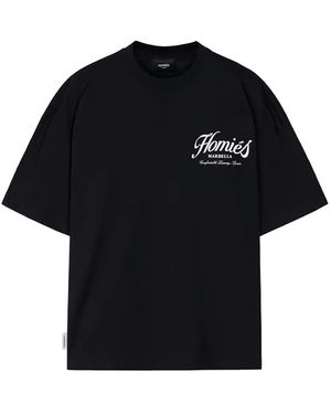 Homies Marbella T-Shirt Mit Logo - Schwarz