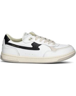 Stepney Workers Club Pro-Cup Sneakers mit Ledereinsatz - Weiß