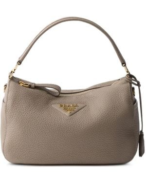 Prada Leather Shoulder Bag - Brown