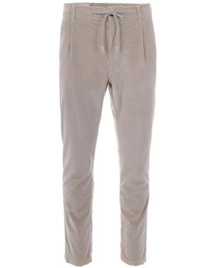 Eleventy Corduroy Drawstring Pants - Gray