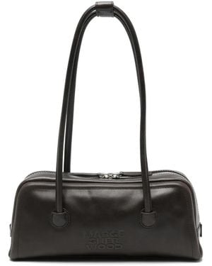 Marge Sherwood Logo-Embossed Leather Tote Bag - Black