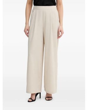 Joseph Ribkoff Pleated Palazzo Pants - Natural