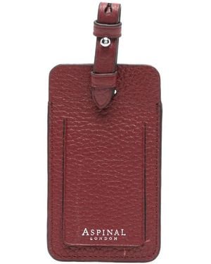 Aspinal of London ラゲージタグ - レッド