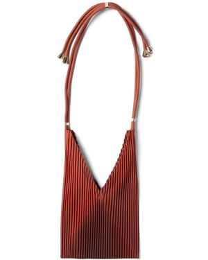MULTITUDES BAGS Babi Bag Pleated Tote Bag - Red
