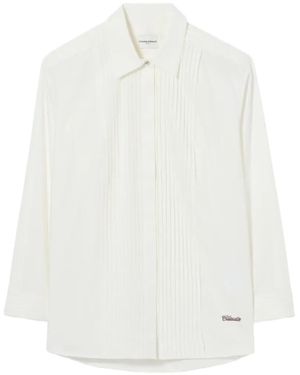 Claudie Pierlot Claudie Embroidered Poplin Shirt - White